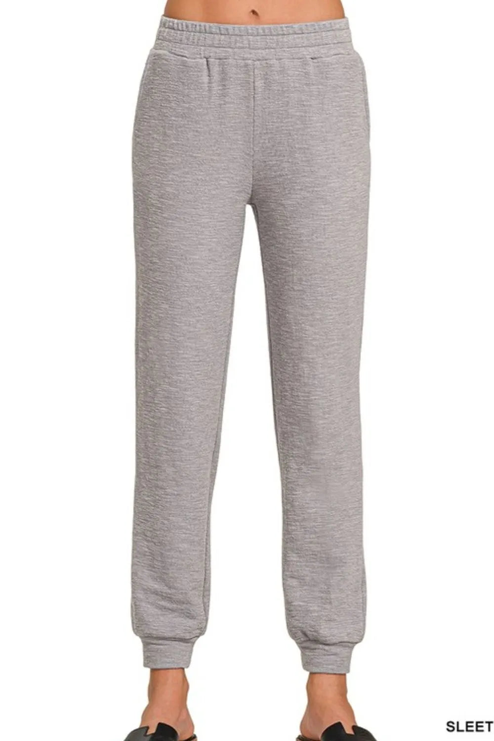 Cotton Slub Jogger Pants Soft Textured and Effortlessly Stylish