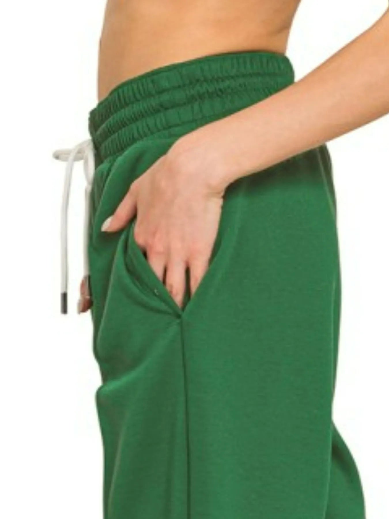 Drawstring Scuba Sweatpants with Pockets – Sleek & Comfortable