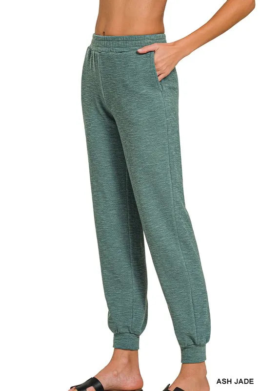 Cotton Slub Jogger Pants – Textured, Comfy & Perfect for Everyday Wear